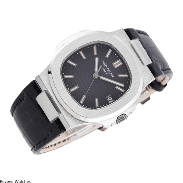 Patek Philippe Nautilus 5711 Leather Black Replica - 23